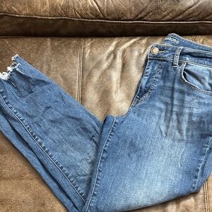 Maurices Distressed Blue Skinny Jeans